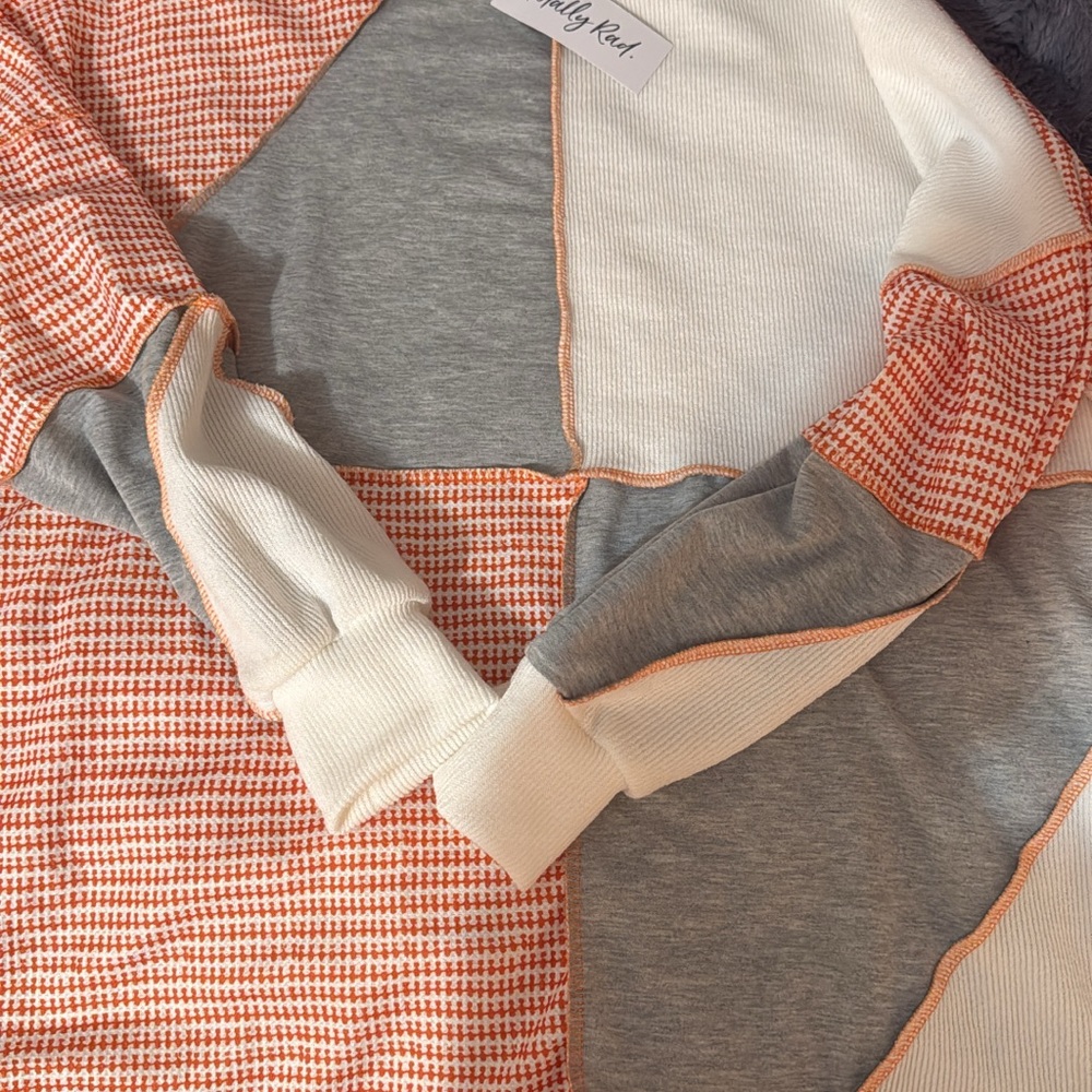 Colorblock Sweater NWT XL